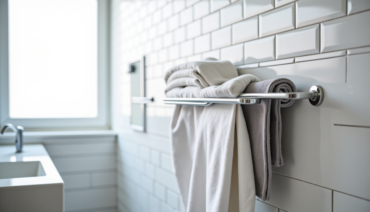 Porte-serviettes sans perçage : configurations de location qui en profitent vraiment